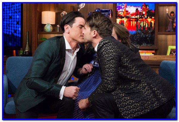 WATCH WHAT HAPPENS LIVE -- Episode 13031 -- Pictured: (l-r) Tom Sandoval, Tom Schwartz -- (Photo by: Charles Sykes/Bravo) WATCH WHAT HAPPENS LIVE -- Episode 13031 -- Pictured: (l-r) Tom Sandoval, Tom Schwartz -- (Photo by: Charles Sykes/Bravo)