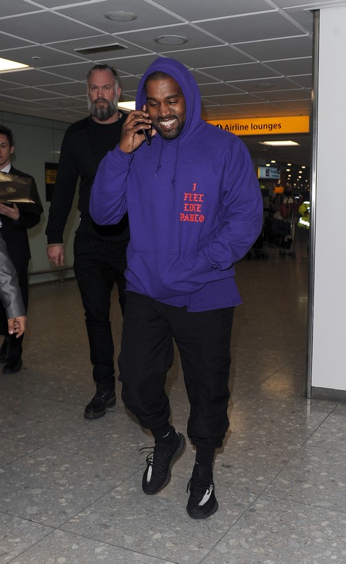 kanye west blue hoodie