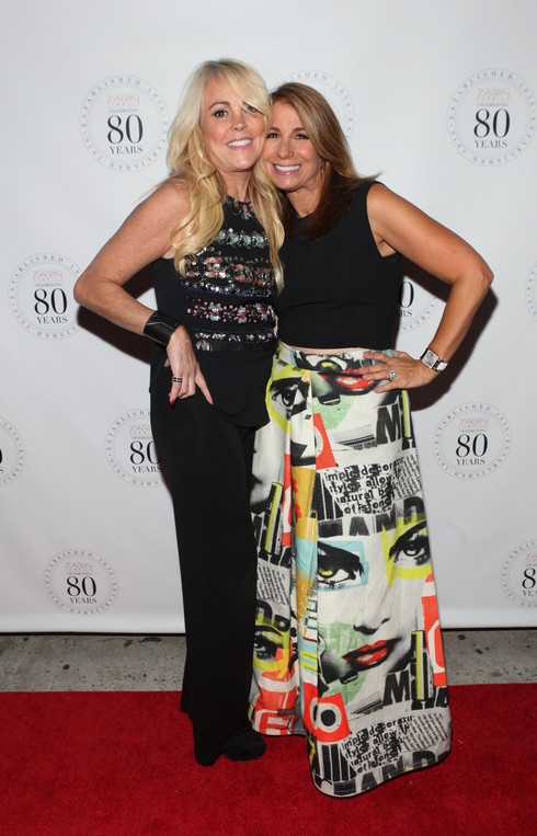 NEW YORK, NY - OCTOBER 06: Dina Lohan and Jill Zarin attend Zarin Fabric's 80th Anniversary at Zarin Fabrics on October 6, 2016 in New York City. (Photo by Steve Zak Photography/Getty Images)