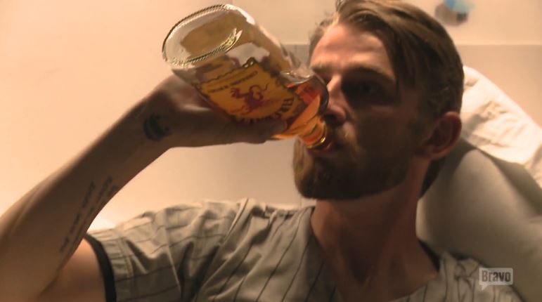 Kyle-Dixon-Drinking-In-Bed-Below-Deck