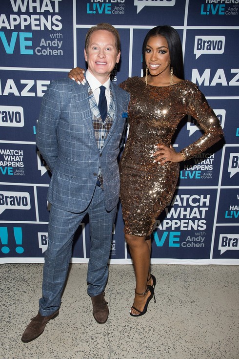 WATCH WHAT HAPPENS LIVE WITH ANDY COHEN -- Episode 14009 -- Pictured: (l-r) Carson Kressley, Porsha Williams -- (Photo by: Charles Sykes/Bravo) WATCH WHAT HAPPENS LIVE WITH ANDY COHEN -- Episode 14009 -- Pictured: (l-r) Carson Kressley, Porsha Williams -- (Photo by: Charles Sykes/Bravo)