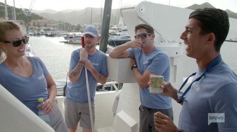 Nico checks in with deck crew