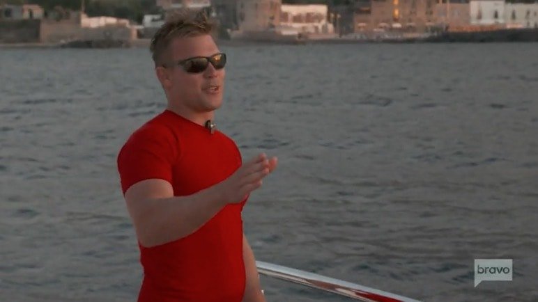 Joao Franco argues with Conrad Joao Franco argues with Conrad