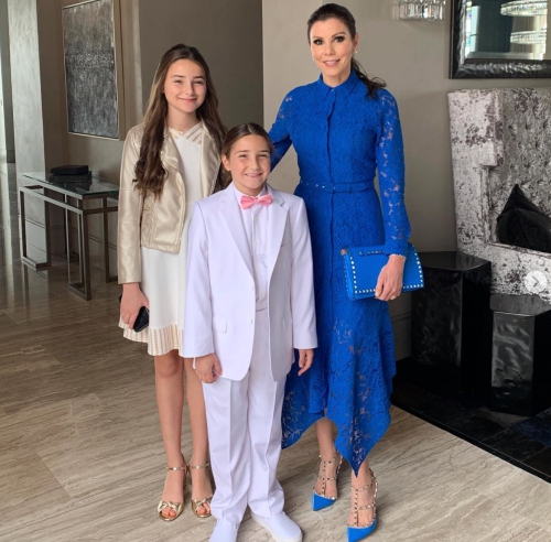 Heather Dubrow Instagram post- daughter suit