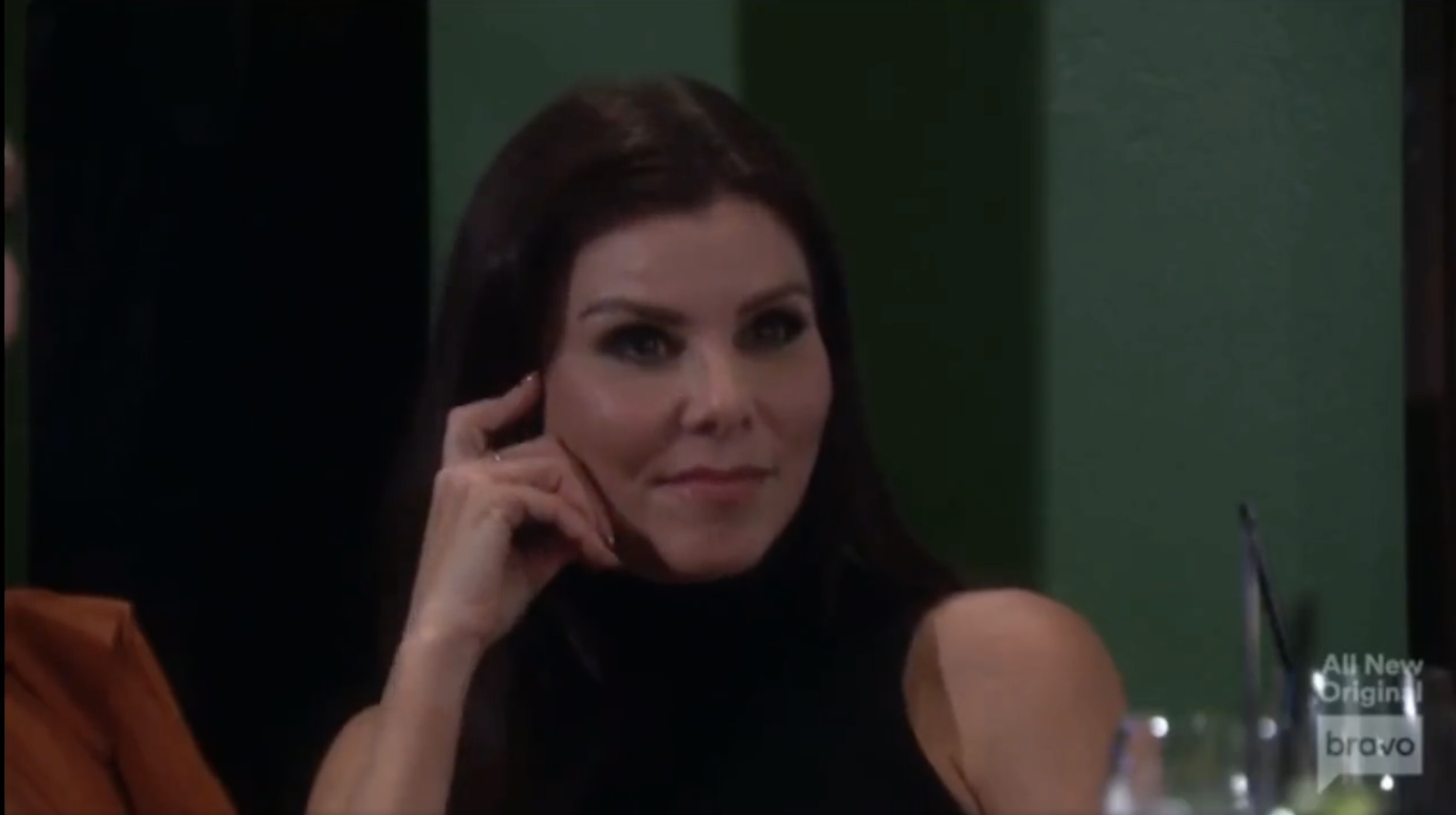 rhoc recap season 16 episode 15 heather dubrow noella bergener aspen feud shoved someone against wall