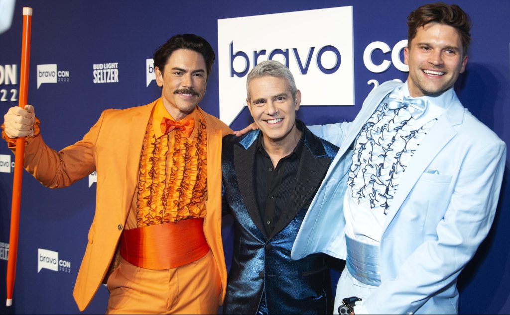 Tom Sandoval, Andy Cohen, and Tom Schwartz