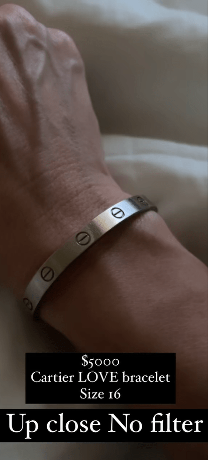 Kim Zolciak selling Cartier LOVE bracelet on Instagram