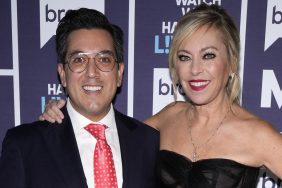 Sutton Stracke with her assistant Avi on Watch What Happens Live