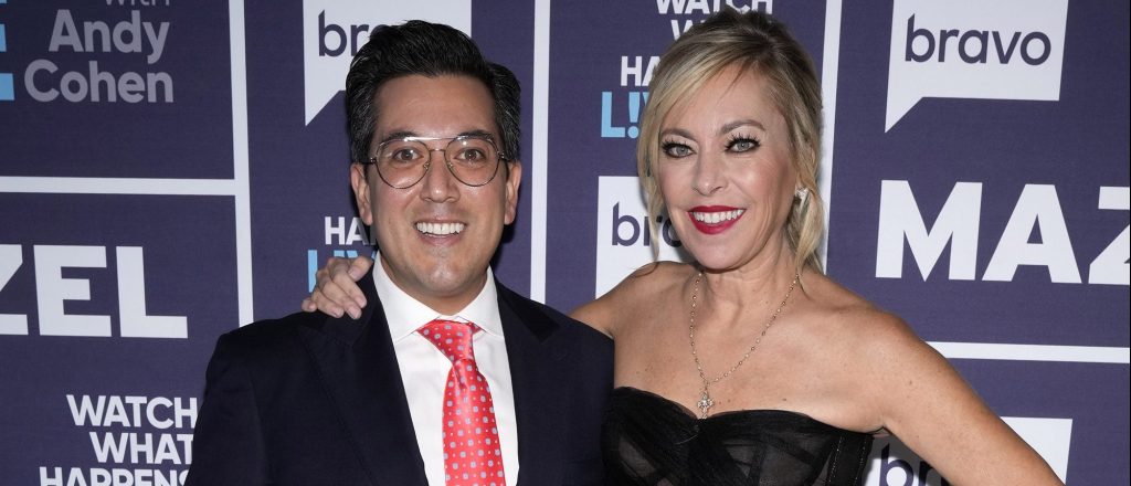 Sutton Stracke with her assistant Avi on Watch What Happens Live