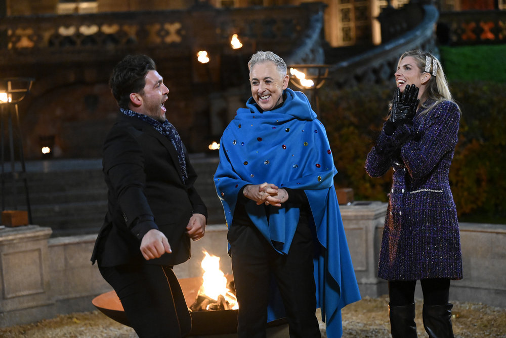 CT Tamburello, Alan Cumming and Trishelle Cannatella in the Traitors Season 2 finale