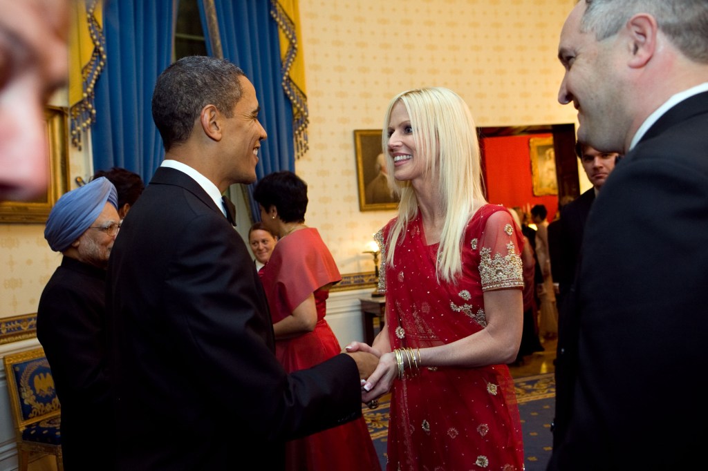 Michaele and Tareq Salahi at the White House State Dinner