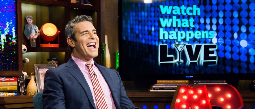 Andy Cohen's different looks over 15 years at WWHL.