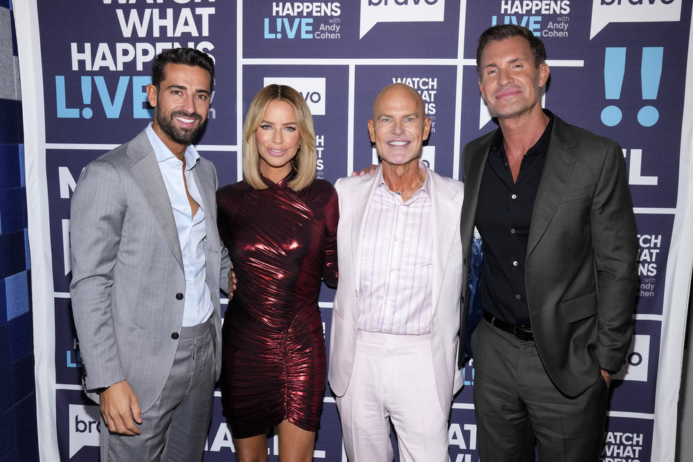 Caroline Stanbury with Sergio Carrallo at WWHL.