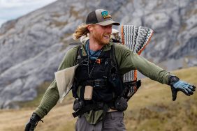 Creighton Baird with his arms stretched out on Race to Survive: New Zealand