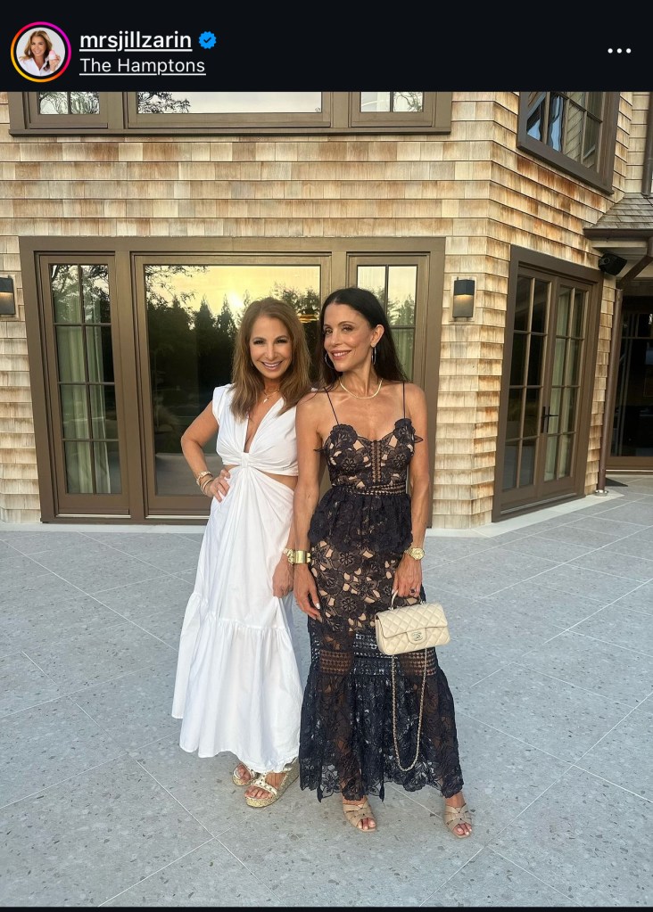 Jill Zarin and Bethenny Frankel in the Hamptons.