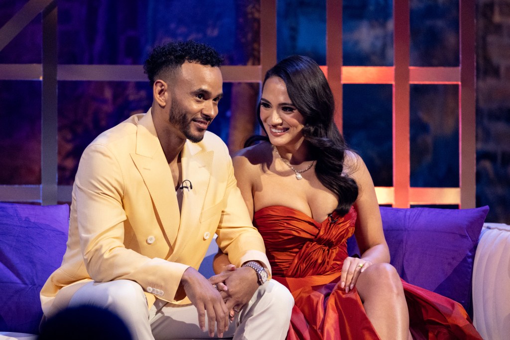 Jasmine and Bobby on Love Is Blind UK.