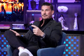 The Valley star Jax Taylor pointing his finger on WWHL.