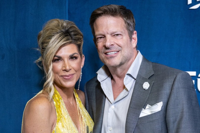 John Janssen and Alexis Bellino, who are now engaged