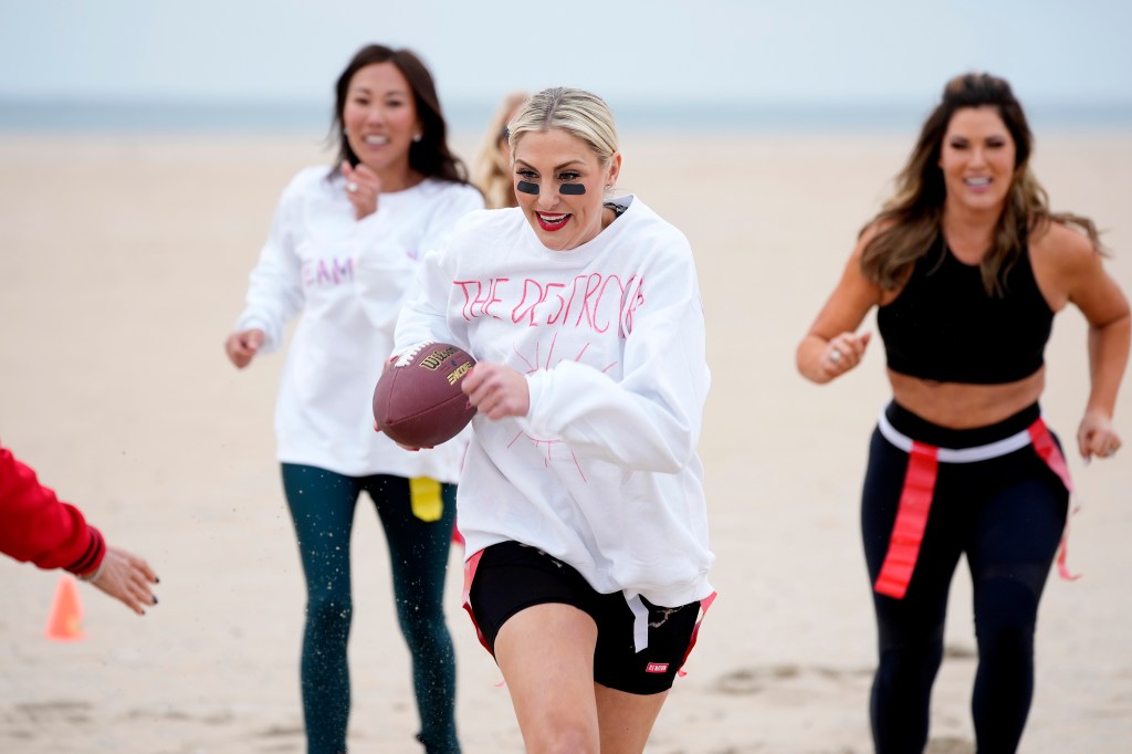 RHOC Season 18 cast playing flag football