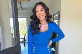 RHOC's Katie Ginella in a blue dress.