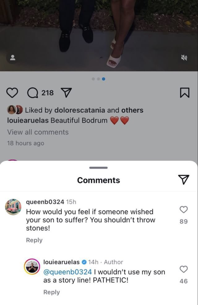 Luis Ruelas reignited his feud with Margaret Josephs on Instagram