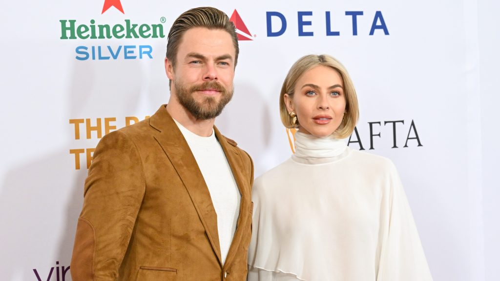 Derek and Julianne Hough are getting along again.
