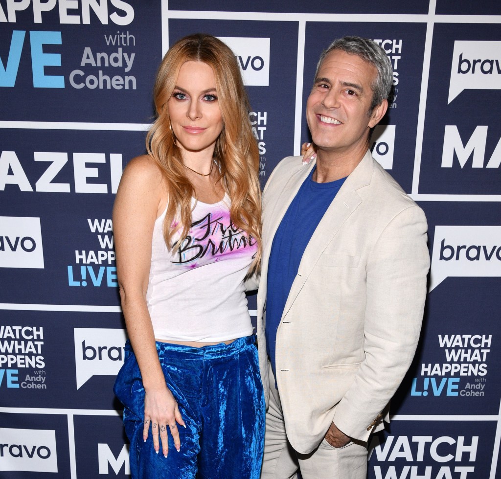 Leah McSweeney and Andy Cohen at WWHL