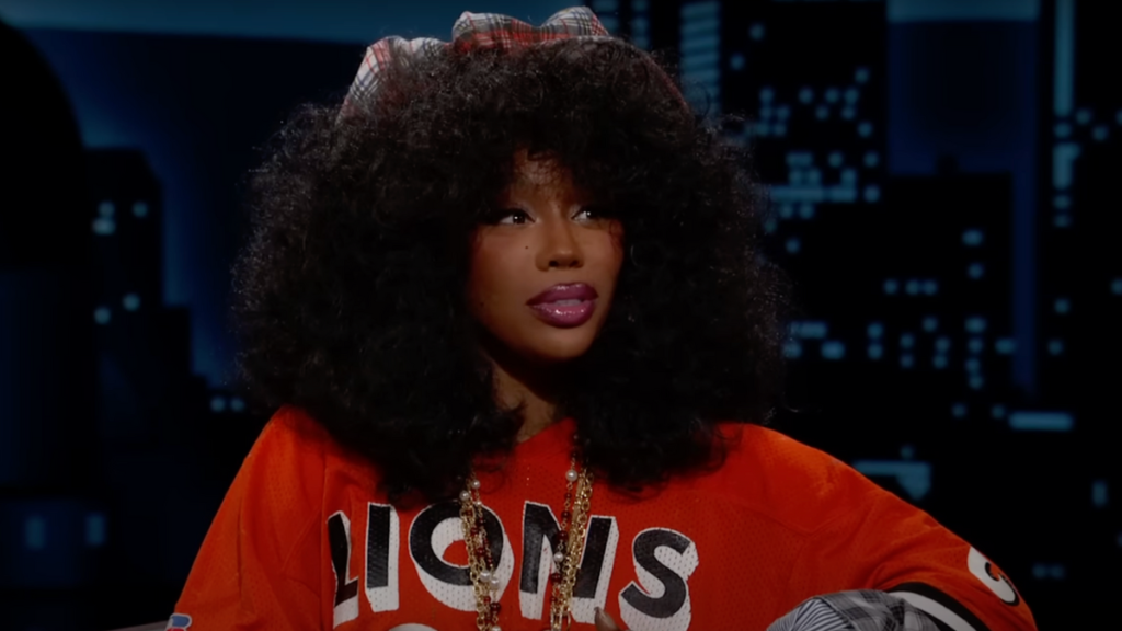 SZA Jimmy Kimmel show bugs collection video