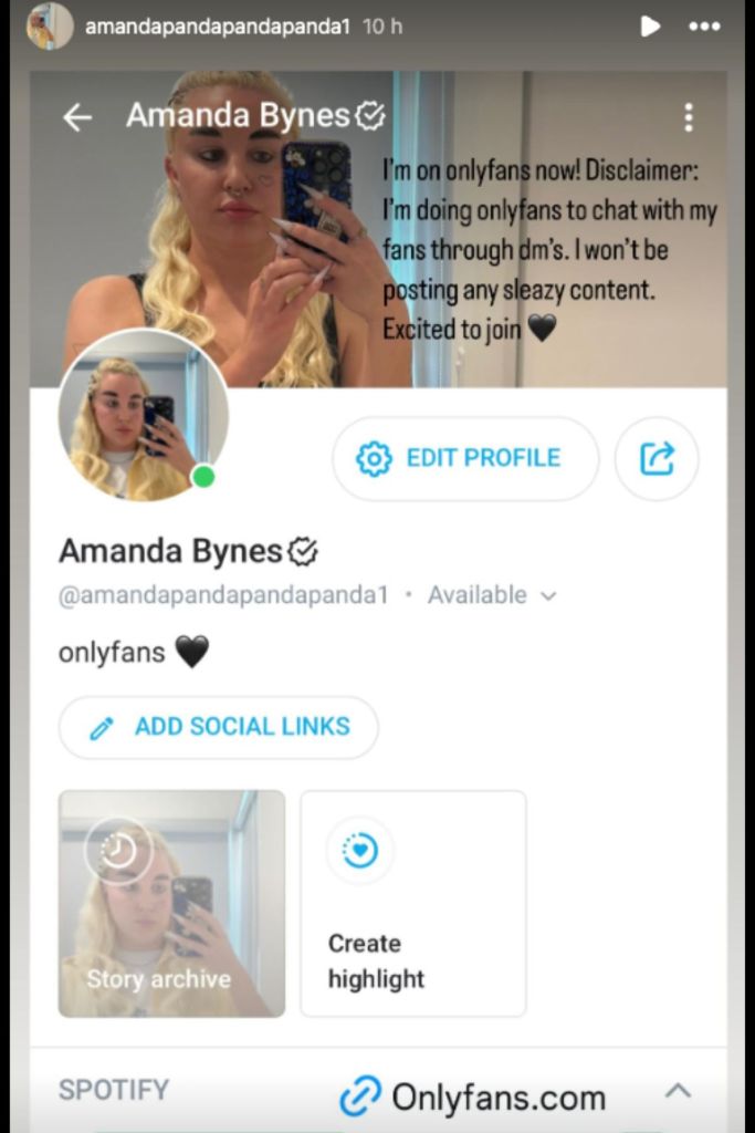 Amanda Bynes has joined OnlyFans to chat with her fans