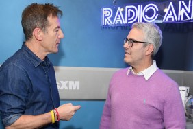 Jason Isaacs talking to Andy Cohen at SiriusXM studios.
