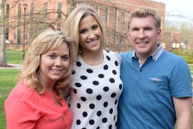 Savannah Chrisley, Todd Chrisley, and Julie Chrisley posing together