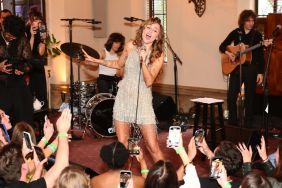 Miley Cyrus performs onstage during TikTok Presents Something Beautiful Album Release Event With Miley Cyrus at Chateau Marmont on May 27, 2025 in Los Angeles, California.