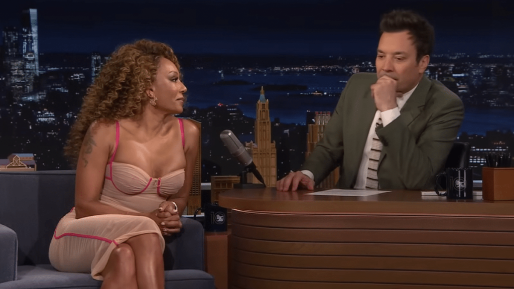 Mel B and Jimmy Fallon on The Tonight Show Starring Jimmy Fallon