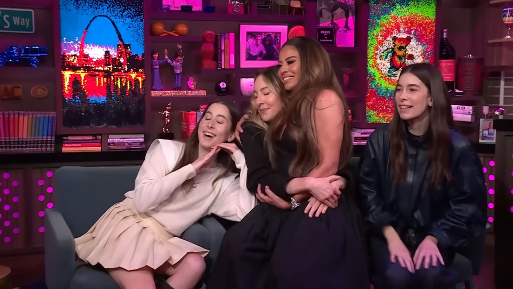 Dolores Catania and HAIM on WWHL
