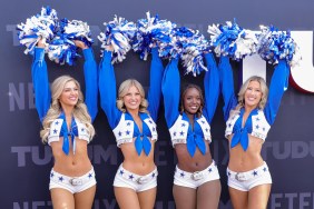 Four Dallas Cowboys Cheerleaders at Netflix's Tudum event