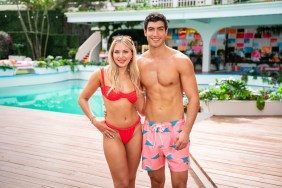 Hannah Fields and Charlie Georgiou on Love Island USA