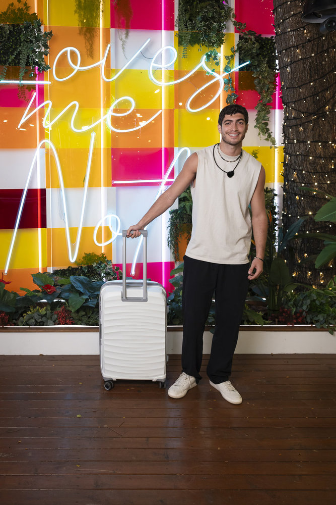 Charlie Georgiou leaving the villa in Love Island USA Season 7