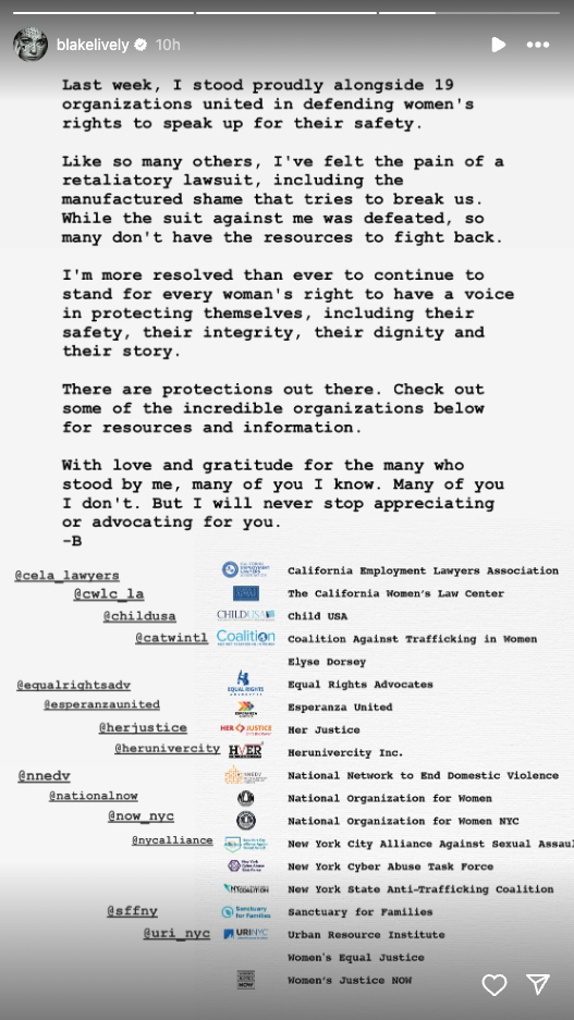 Blake Lively Baldoni lawsuit dropped