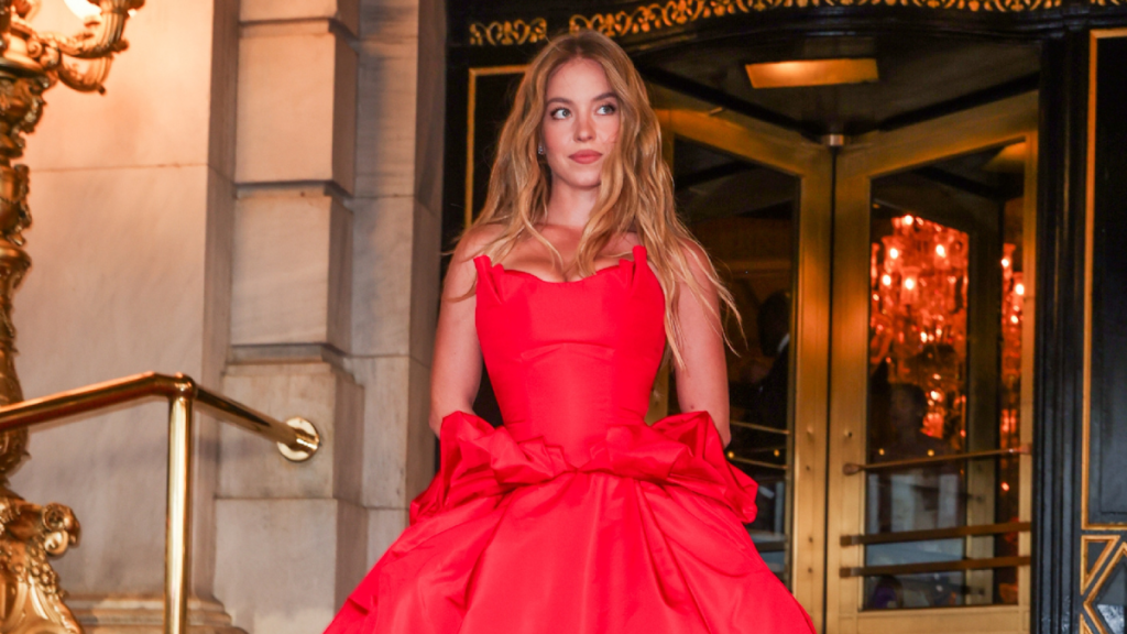 Sydney Sweeney is seen leaving her hotel on June 4, 2025 in New York, New York.