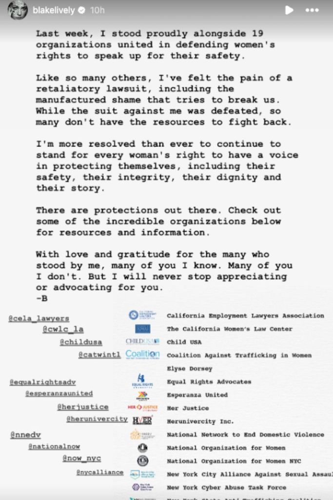 Blake Lively lawsuit update