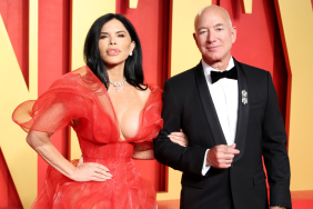 Lauren Sánchez and Jeff Bezos attends the 2024 Vanity Fair Oscar Party Hosted By Radhika Jones at Wallis Annenberg Center for the Performing Arts on March 10, 2024 in Beverly Hills, California.