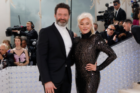 Hugh Jackman and Deborra-Lee Furness attend the 2023 Costume Institute Benefit celebrating "Karl Lagerfeld: A Line of Beauty" at Metropolitan Museum of Art on May 01, 2023 in New York City.