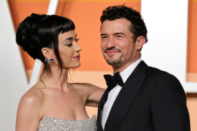 Katy Perry and Orlando Bloom attend the 2025 Vanity Fair Oscar Party Hosted By Radhika Jones at Wallis Annenberg Center for the Performing Arts on March 02, 2025 in Beverly Hills, California.