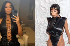 Kim Kardashian, Bianca Censori attends the Marni fashion show during the Milan Fashion Week Womenswear Fall/Winter 2024-2025 on February 23, 2024 in Milan, Italy.