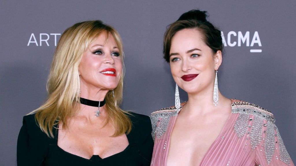 Melanie Griffith and Dakota Johnson attend the 2017 LACMA Art + Film Gala on November 4, 2017 in Los Angeles, California
