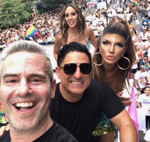 Andy Cohen, Reza Farahan, Teresa Giudice, & Melissa Gorga