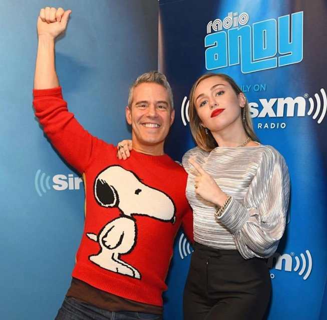 Andy Cohen & Miley Cyrus