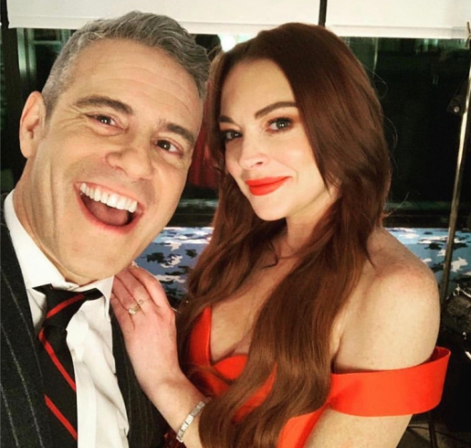 Andy Cohen & Lindsay Lohan