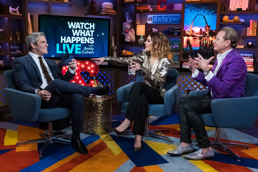 Andy Cohen, Lisa Rinna, & Carson Kressley