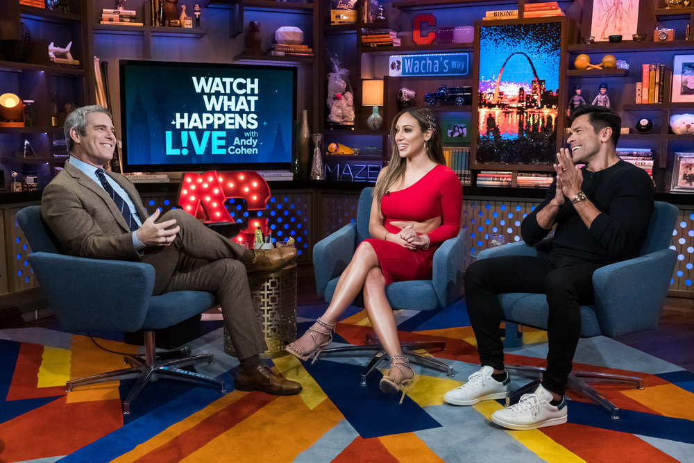 Andy Cohen, Melissa Gorga, Mark Consuelos